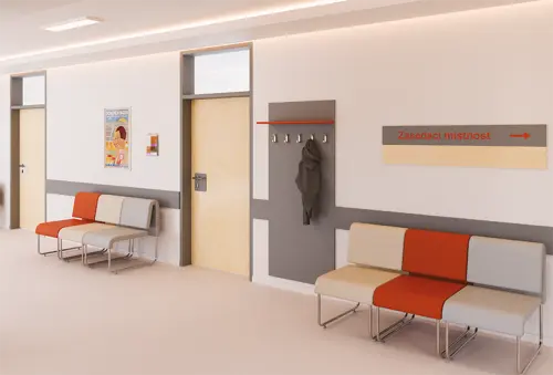 VN - 03 stěna věšáková 800x220x1800 mm, 5-háček Laura, javor horský